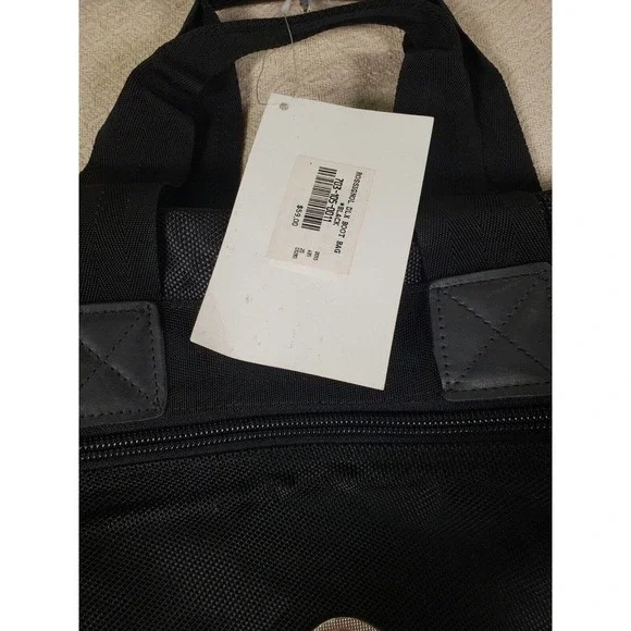 Rossignol Hand Bag Black Mens Double Top Handles Zipper Strap Carry NWT